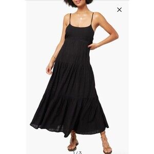 L Space Santorini Cover-Up Maxi Dress XL Black